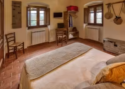 Umbria, la casa di campagna, la camera Coloniale