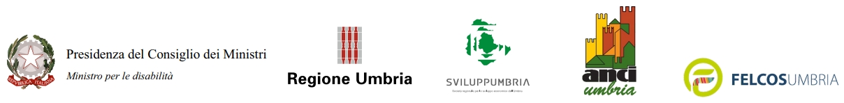 «Progetto Trasimeno per tutti realizzato con il contributo della Presidenza del Consiglio dei Ministri<br />
Ministero per le disabilità»<br />
Progetto: “Tutti in campagna. la campagna per tutti”